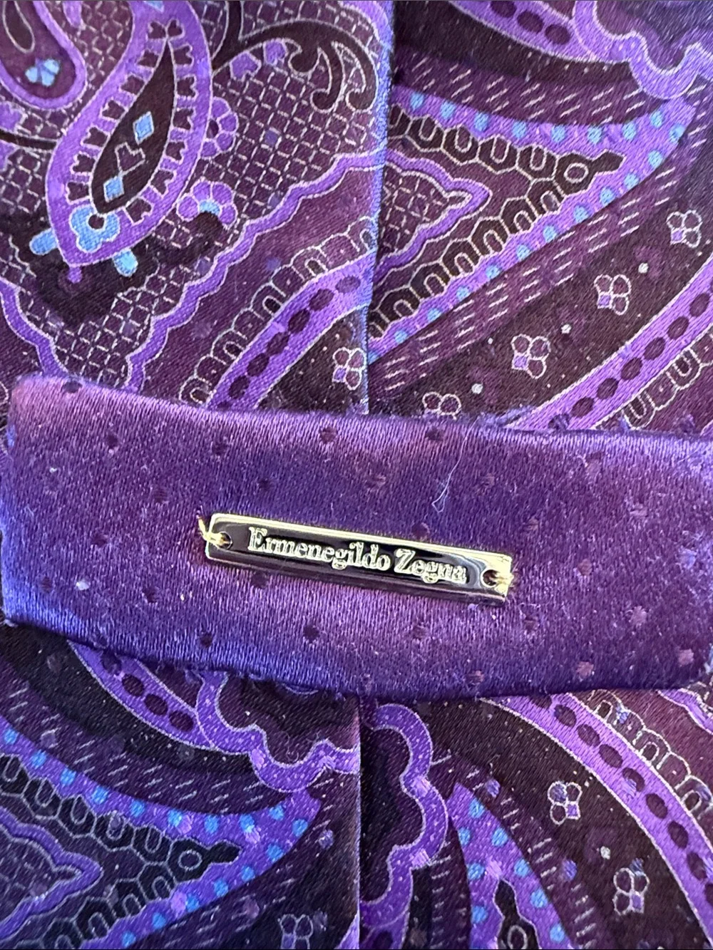 Purple Paisley Men’s Tie - Classic Pattern